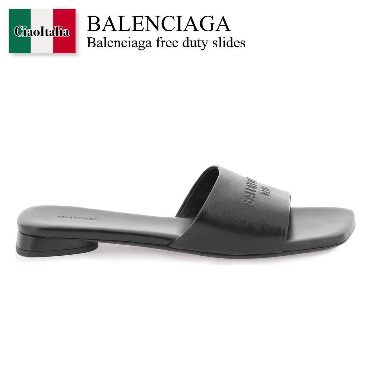 バレンシアガ / Balenciaga Free Duty Slides / 787293 WBCW0 / 787293 WBCW0 1000 / 787293WBCW01000 / 787293WBCW0 / サンダル・ミュール / 「正規品補償」「VIP価格販売」「お買い物サポート」