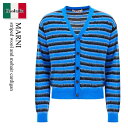 【数量限定・在庫限り・早い者勝ち!】 マルニ / Marni Striped Wool And Mohair Cardigan / CDMG0137Q0 UFW...