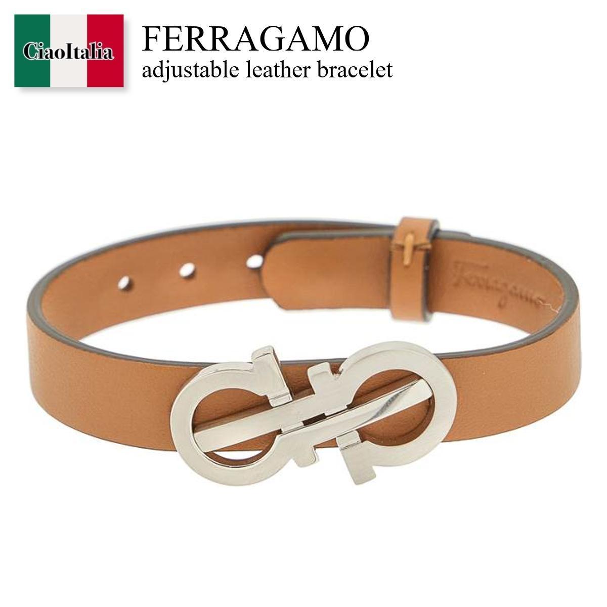 フェラガモ / Ferragamo Adjustable Leather Bracelet / 7703150759323 / 7703150759323 005PC / 7703150759323005PC / ブレスレット / 「正規品補償」「VIP価格販売」「お買い物サポート」
