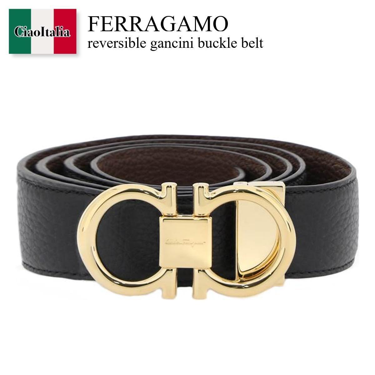 フェラガモ ベルト（メンズ） フェラガモ / Ferragamo Reversible Gancini Buckle Belt / 6799380764164 / 6799380764164 055NC / 6799380764164055NC / ベルト / 「正規品補償」「VIP価格販売」「お買い物サポート」