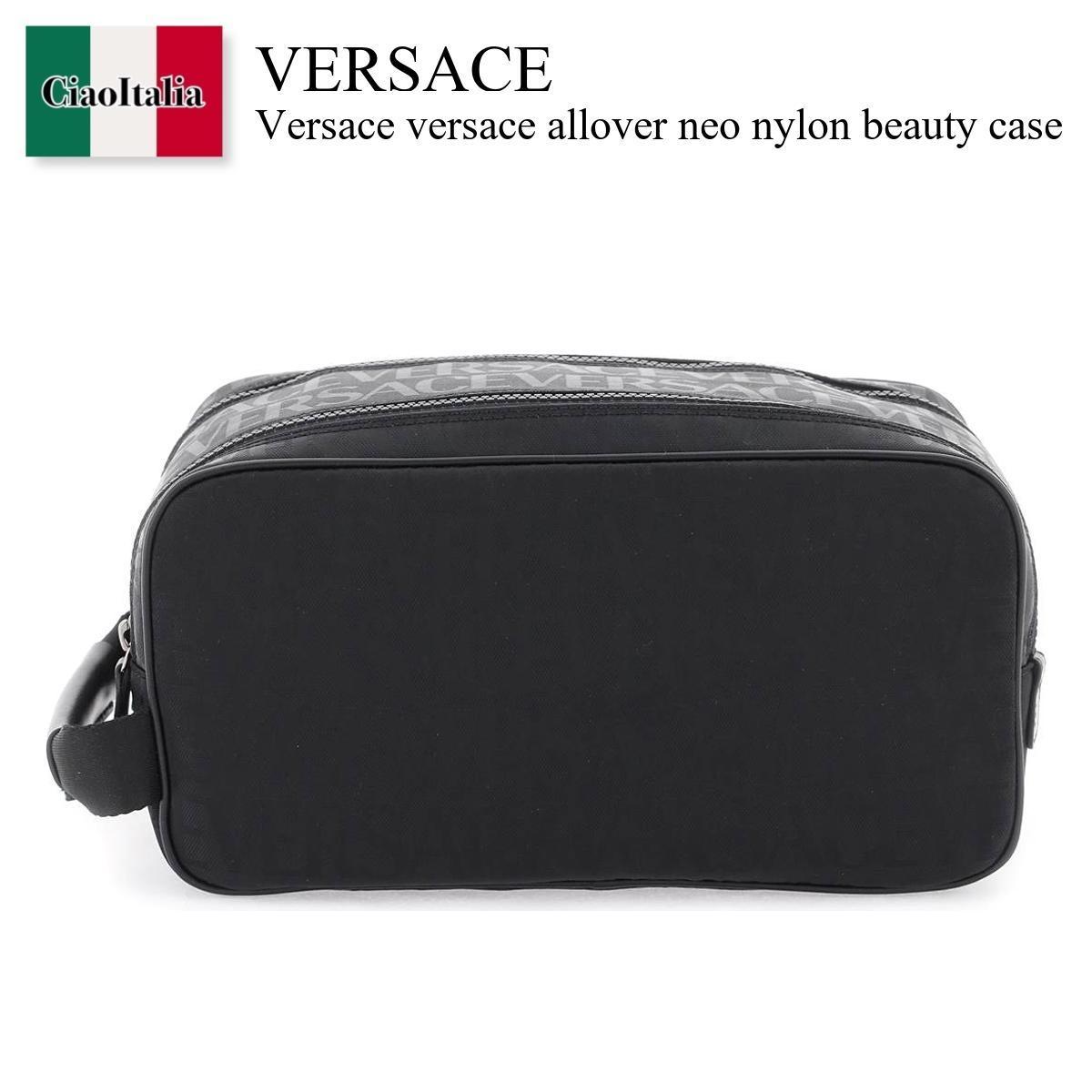 ヴェルサーチェ / かばん / カバン / Versace Versace Allover Neo Nylon Beauty Case / 1009915 1A07040 / 1009915 1A07040 1B00E / 10099151A070401B00E / 10099151A07040 / クラッチバッグ / 「正規品補償」「VIP価格販売」「お買い物サポート」