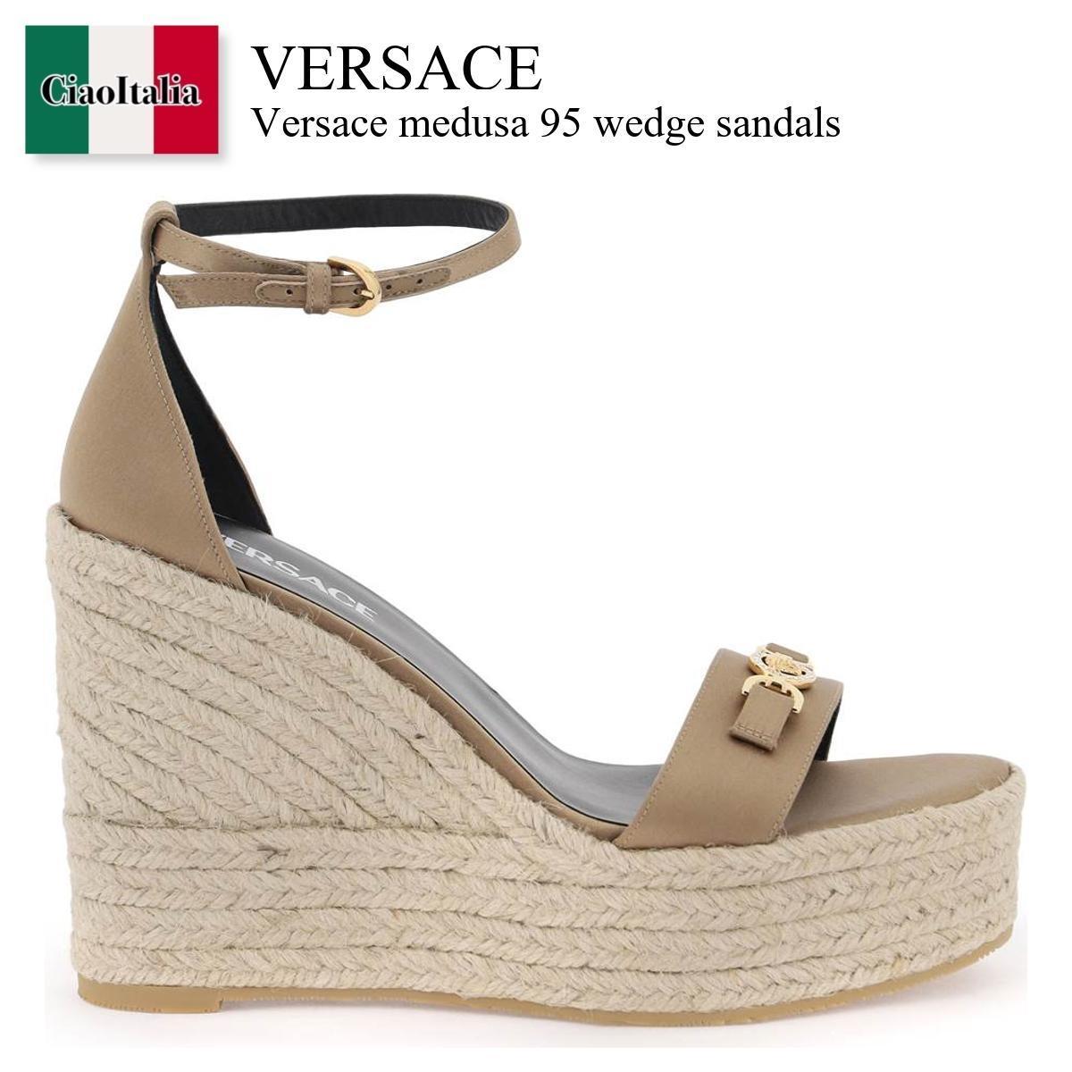 ヴェルサーチェ / Versace Medusa 95 Wedge Sandals / 1014100 1A00619 / 1014100 1A00619 1KD6V / 10141001A006191KD6V / 10141001A00619 / サンダル・ミュール / 「正規品補償」「VIP価格販売」「お買い物サポート」