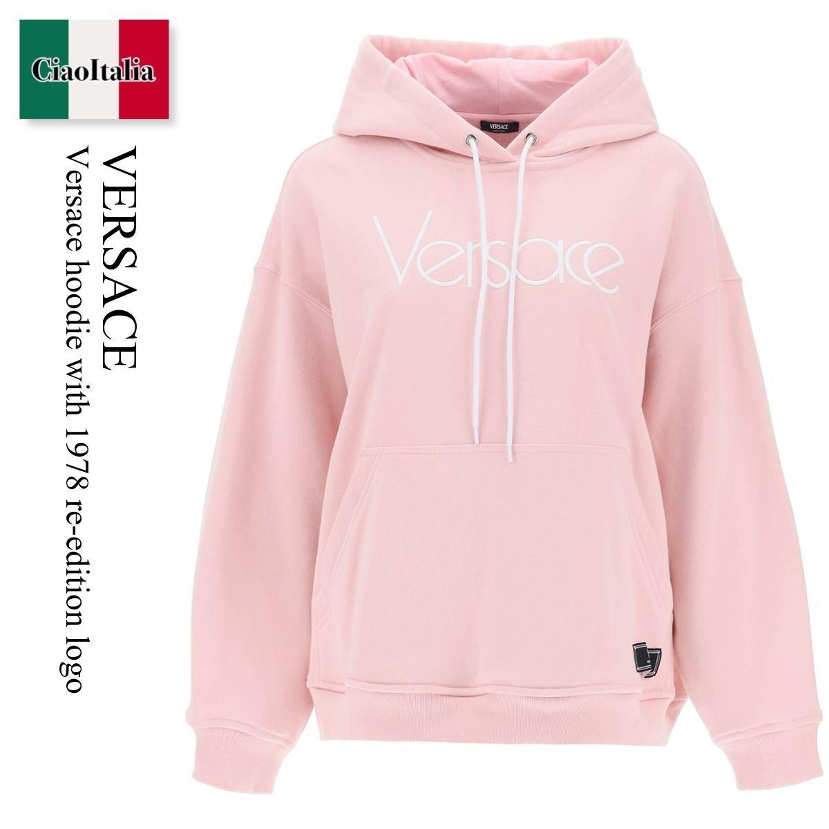 ヴェルサーチェ / Versace Hoodie With 1978 Re-Edition Logo / 1014290 1A10157 / 1014290 1A10157 2P450 / 10142901A101572P450 / 10142901A10157 / パーカー・フーディ / 「正規品補償」「VIP価格販売」「お買い物サポート」