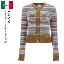 【数量限定・在庫限り・早い者勝ち!】 ガニー / Ganni Soft Striped Cardigan With Fluffy / K2355 / K2355...