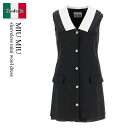 【数量限定・在庫限り・早い者勝ち!】 ミュウミュウ / Miu Miu Sleeveless Mini Wool Dress / MF5620 1R1 / MF...