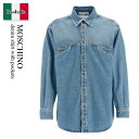 【数量限定・在庫限り・早い者勝ち!】 モスキーノ / Moschino Denim Shirt With Pockets / J0221 0222 / J022...