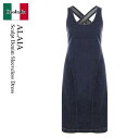 【数量限定・在庫限り・早い者勝ち!】 アズディンアライア / Alaia Sculpt Denim Sleeveless Dress / AA9R13005T ...