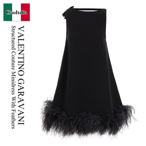 【数量限定・在庫限り・早い者勝ち!】 バレンチノ / Valentino Garavani Structured Couture Minidress With Feather / 5B3VA9P08HF / 5B3VA9P08HF 0NO / 5B3VA9P08HF0NO / ワンピース 【数量限定・在庫限り・早い者勝ち!】 バレンチノ / Valentino Garavani Structured Couture Minidress With Feather / 5B3VA9P08HF / 5B3VA9P08HF 0NO / 5B3VA9P08HF0NO / ワンピース