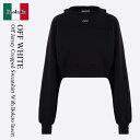 【数量限定・在庫限り・早い者勝ち!】 オフホワイト / Off White Off Jersey Cropped Sweatshirt With Bolero ...