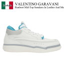 【数量限定・在庫限り・早い者勝ち!】 バレンチノ / Valentino Garavani Runboot Mid-Top Sneakers In Leathe...
