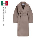 【数量限定・在庫限り・早い者勝ち!】 アズディンアライア / Alaia Wool Blend Wrap Trench Coat / AA9M03606T / ...