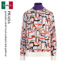 【数量限定・在庫限り・早い者勝ち!】 プラダ / Prada Geometric-Motif Wool Cashmere Knit Pullover / P26...