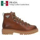 【数量限定・在庫限り・早い者勝ち!】 プラダ / Prada Vintage Leather Combat Boots / 2TE207 F0046 / 2TE...
