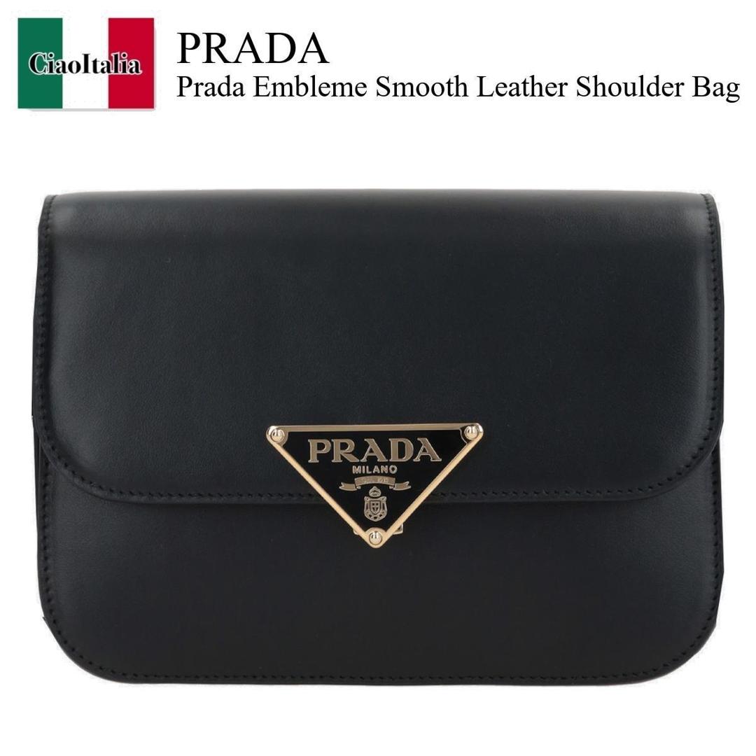 ڿ̸ꡦ߸˸¤ꡦᤤԾ ץ / Ф / Х / Prada Prada Embleme Smooth Leathe...