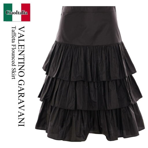【数量限定・在庫限り・早い者勝ち!】 バレンチノ / Valentino Garavani Taffeta Flounced Skirt / 6B3RACH1917 / 6B3RACH1917 0NO / 6B3RACH19170NO / スカート 【数量限定・在庫限り・早い者勝ち!】 バレンチノ / Valentino Garavani Taffeta Flounced Skirt / 6B3RACH1917 / 6B3RACH1917 0NO / 6B3RACH19170NO / スカート
