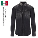 【数量限定・在庫限り・早い者勝ち!】 ディースクエアード / Dsquared2 Distressed Denim Western Shirt / S74DM0...