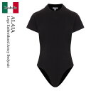 【数量限定・在庫限り・早い者勝ち!】 アズディンアライア / Alaia Logo Embroidered Jersey Bodysuit / AA9B0354...