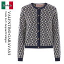 【数量限定・在庫限り・早い者勝ち!】 バレンチノ / Valentino Garavani Toute La V Jacquard Cardigan / 6B3...