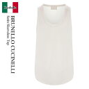 【数量限定・在庫限り・早い者勝ち!】 ブルネロクチネリ / Brunello Cucinelli Satin Sleeveless Top / M0C59E06...