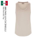 【数量限定・在庫限り・早い者勝ち!】 ブルネロクチネリ / Brunello Cucinelli Satin Sleeveless Top / M0C59E06...