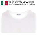 【数量限定・在庫限り・早い者勝ち!】 アレキサンダー・マックイーン / Alexander Mcqueen Skull Embroidered Ribbed J...