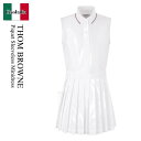 【数量限定・在庫限り・早い者勝ち!】 トム ブラウン / Thom Browne Piquet Sleeveless Minidress / FDSE95C00...