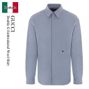 【数量限定・在庫限り・早い者勝ち!】 グッチ / Gucci Double G Embroidered Wool Shirt / 810659 Z7AEZ / ...