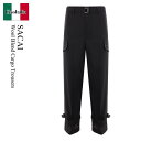 【数量限定・在庫限り・早い者勝ち!】 サカイ / Sacai Wool Blend Cargo Trousers / 2403423M / 2403423M 0...