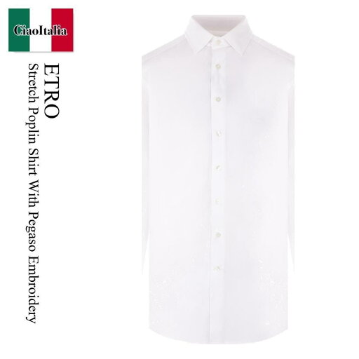 【数量限定・在庫限り・早い者勝ち!】 エトロ / Etro Stretch Poplin Shirt With Pegaso Embroidery / MRIB0 800 / MRIB0 002AV607W0 800 / MRIB0800 / MRIB0002AV607W0800 / シャツ 【数量限定・在庫限り・早い者勝ち!】 エトロ / Etro Stretch Poplin Shirt With Pegaso Embroidery / MRIB0 800 / MRIB0 002AV607W0 800 / MRIB0800 / MRIB0002AV607W0800 / シャツ
