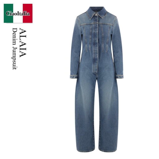 【数量限定・在庫限り・早い者勝ち!】 アズディンアライア / Alaia Denim Jumpsuit / AA9P0297T5 / AA9P0297T5 36A525 / AA9P0297T536A525 / オールインワン・サロペット 【数量限定・在庫限り・早い者勝ち!】 アズディンアライア / Alaia Denim Jumpsuit / AA9P0297T5 / AA9P0297T5 36A525 / AA9P0297T536A525 / オールインワン・サロペット