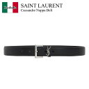 【数量限定・在庫限り・早い者勝ち!】 サンローラン / Saint Laurent Cassandre Nappa Belt / 634440 BRM0E / ...