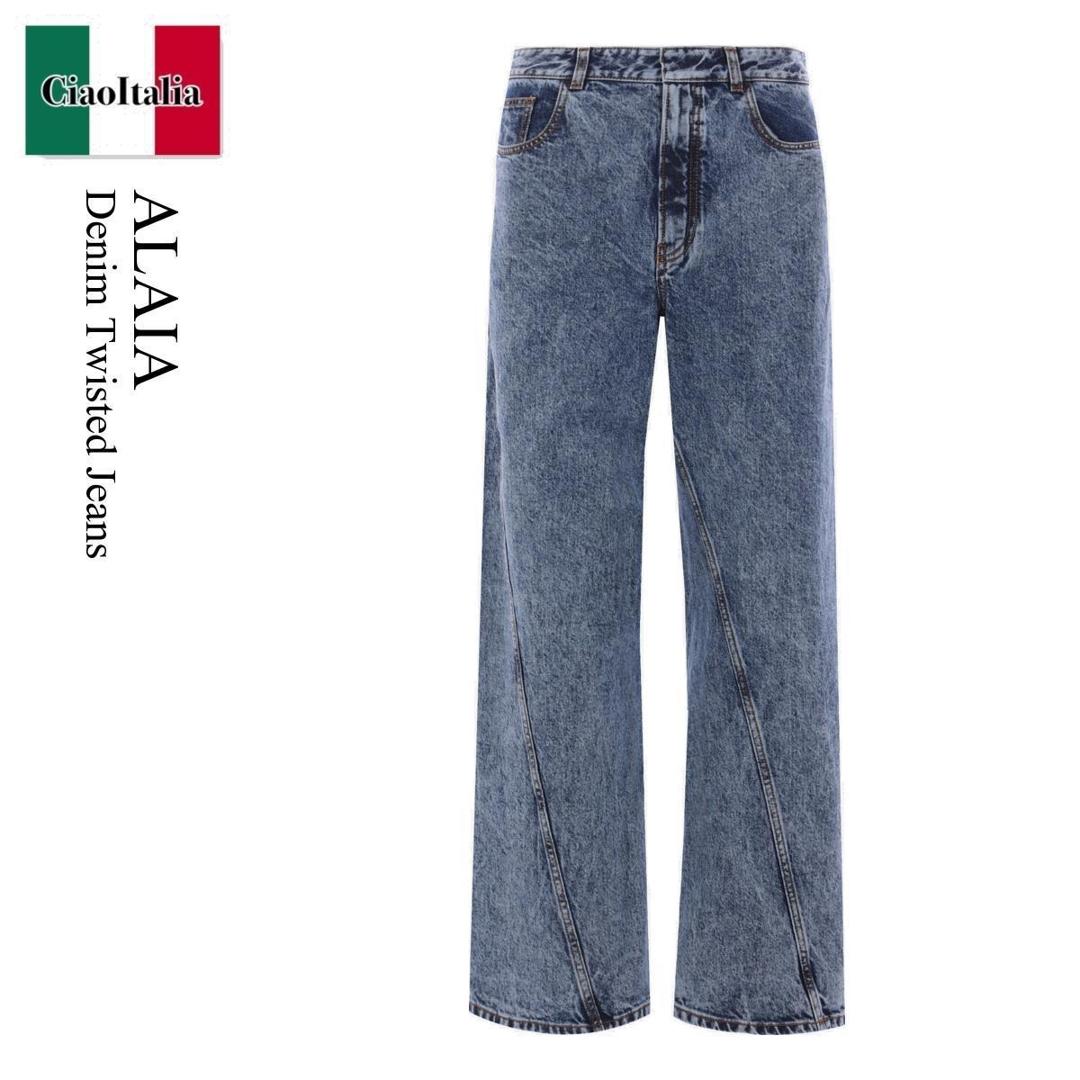 【数量限定・在庫限り・早い者勝ち!】 アズディンアライア / Alaia Denim Twisted Jeans / AA9P1161T5 / AA9P1161T5 35A524 / AA9P1161T535A524 / デニム・ジーパン