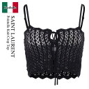 【数量限定・在庫限り・早い者勝ち!】 サンローラン / Saint Laurent Pointelle Knit Crop Top / 817777 Y76VX...