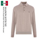 【数量限定・在庫限り・早い者勝ち!】 メゾン キツネ / Maison Kitsune Bold Fox Head Patch Wool Polo Sweate...