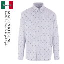 【数量限定・在庫限り・早い者勝ち!】 メゾン キツネ / Maison Kitsune Profile Fox Shirt In Striped Poplin ...