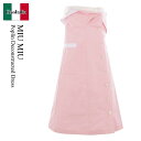 【数量限定・在庫限り・早い者勝ち!】 ミュウミュウ / Miu Miu Poplin Deconstructed Dress / MF5787 SOOO1BMS...