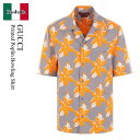【数量限定・在庫限り・早い者勝ち!】 グッチ / Gucci Printed Poplin Bowling Shirt / 821498 Z7AM0 / 821...