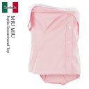 【数量限定・在庫限り・早い者勝ち!】 ミュウミュウ / Miu Miu Poplin Deconstructed Top / MT2102 SOOO10RG /...