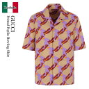 【数量限定・在庫限り・早い者勝ち!】 グッチ / Gucci Printed Poplin Bowling Shirt / 821498 Z7AMZ / 821...
