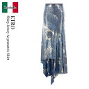 【数量限定・在庫限り・早い者勝ち!】 エトロ / Etro Shiny Jersey Asymmetric Skirt / WRFA0 880 / WRFA0 ...