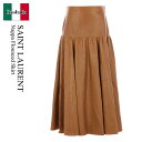 【数量限定・在庫限り・早い者勝ち!】 サンローラン / Saint Laurent Nappa Flounced Skirt / 626482 YC2TF / ...