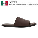 【数量限定・在庫限り・早い者勝ち!】 ロエベ / Loewe Anagram Flex Slide Sandals In Smooth Leather / M6...