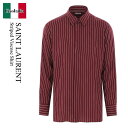 【数量限定・在庫限り・早い者勝ち!】 サンローラン / Saint Laurent Striped Viscose Shirt / 819096 Y1L04 /...