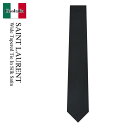 【数量限定・在庫限り・早い者勝ち!】 サンローラン / Saint Laurent Wide Tapered Tie In Silk Satin / 82420...