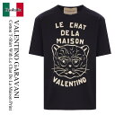 【数量限定・在庫限り・早い者勝ち!】 バレンチノ / Valentino Garavani Cotton T-Shirt With Le Chat De La ...