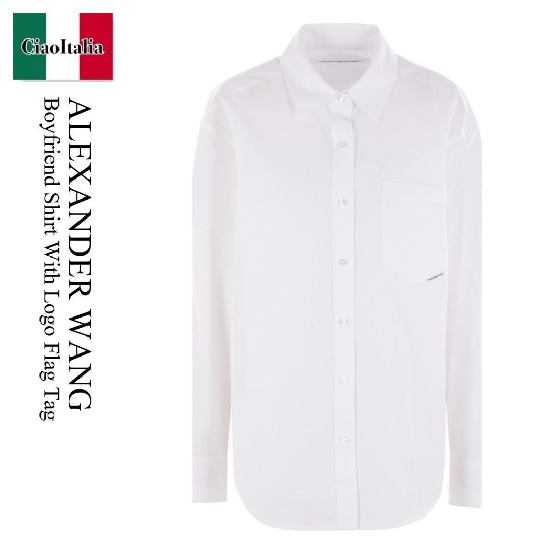 【数量限定・在庫限り・早い者勝ち！】 アレキサンダーワン / Alexander Wang Boyfriend Shirt With Lo..