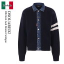 【数量限定・在庫限り・早い者勝ち!】 ディースクエアード / Dsquared2 Rib Knit And Denim Cardigan / S74HA157 ...