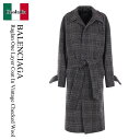 【数量限定・在庫限り・早い者勝ち!】 バレンシアガ / Balenciaga Raglan One Layer Coat In Vintage Checked ...