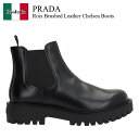 【数量限定・在庫限り・早い者勝ち!】 プラダ / Prada Rois Brushed Leather Chelsea Boots / 2TE211 F0002...