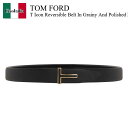 【数量限定・在庫限り・早い者勝ち!】 トム・フォード / Tom Ford T Icon Reversible Belt / TB248LCL237G1 / T...